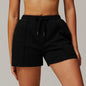 High Waist Loose Track Sweatpants Pocket Casual Running Shorts