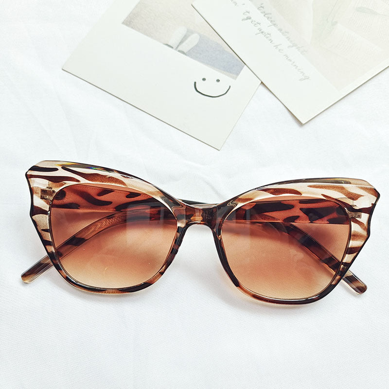 European And American Cat Eye Sun Glasses Jelly Color
