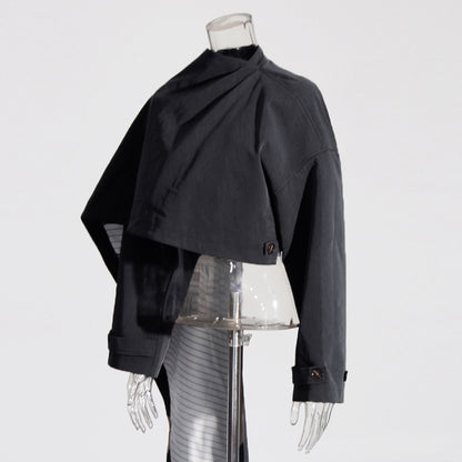 High Waist Cape Shawl Design Small Suit For Women