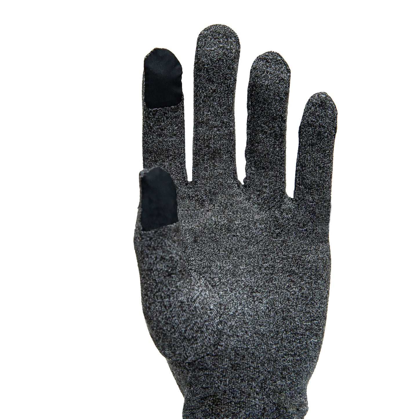Grey Full Finger Touch Screen Health Pressure Gloves