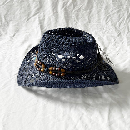 Gem The Magic Aster Straw Hat Handmade Hollow Sun Shade