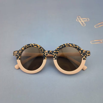 Fashion Boys And Girls Round Frame Sunglasses