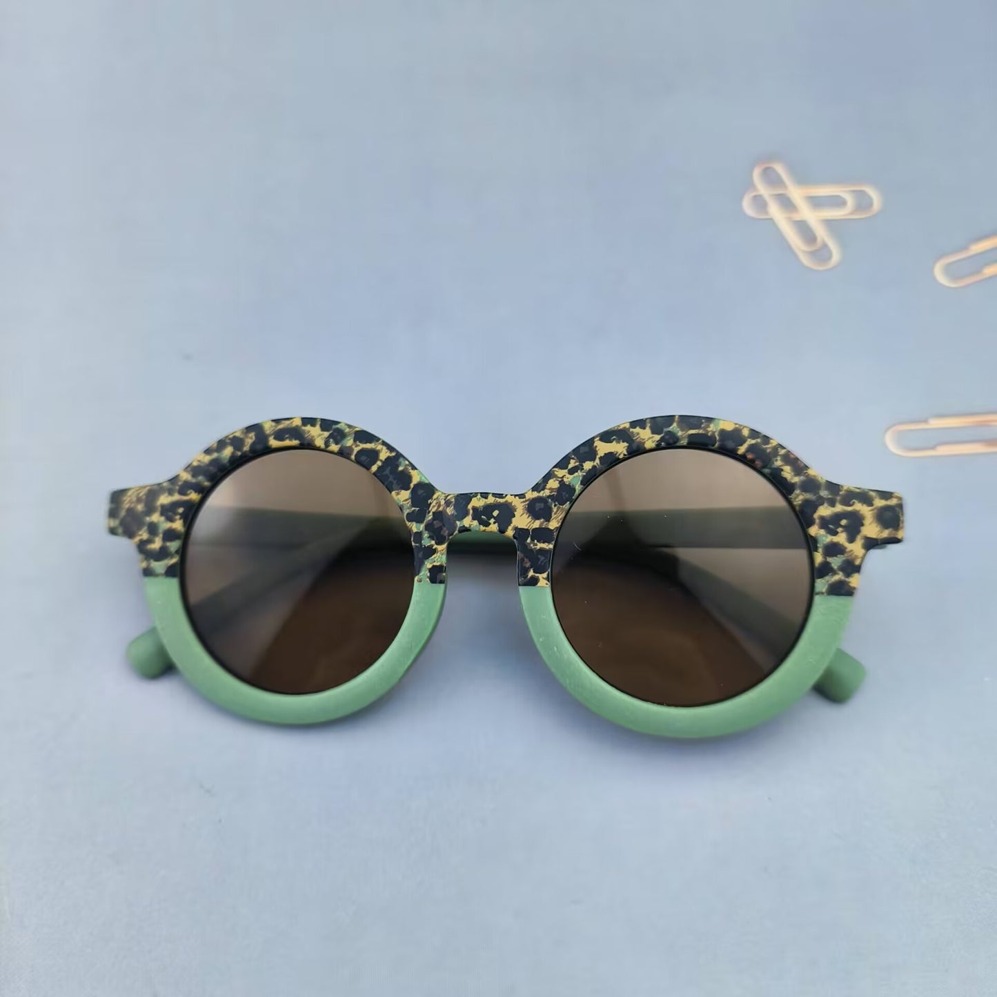 Fashion Boys And Girls Round Frame Sunglasses