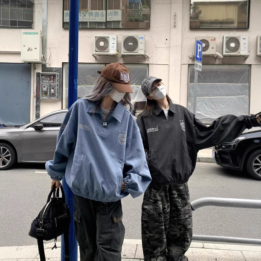 Personality Men's And Women's Retro Top