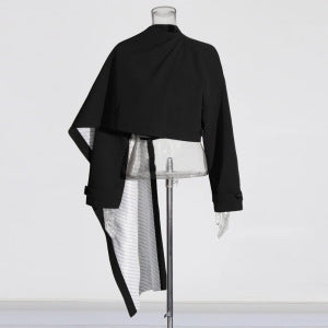 High Waist Cape Shawl Design Small Suit For Women