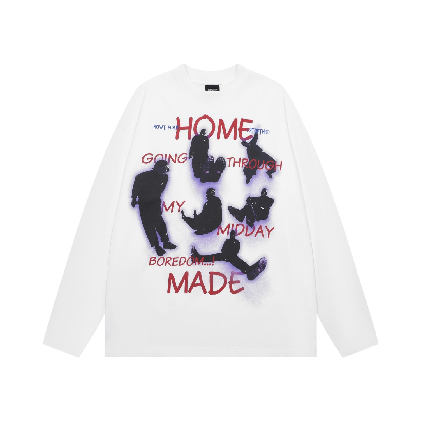 Men's American-style Printed Long-sleeved T-shirt