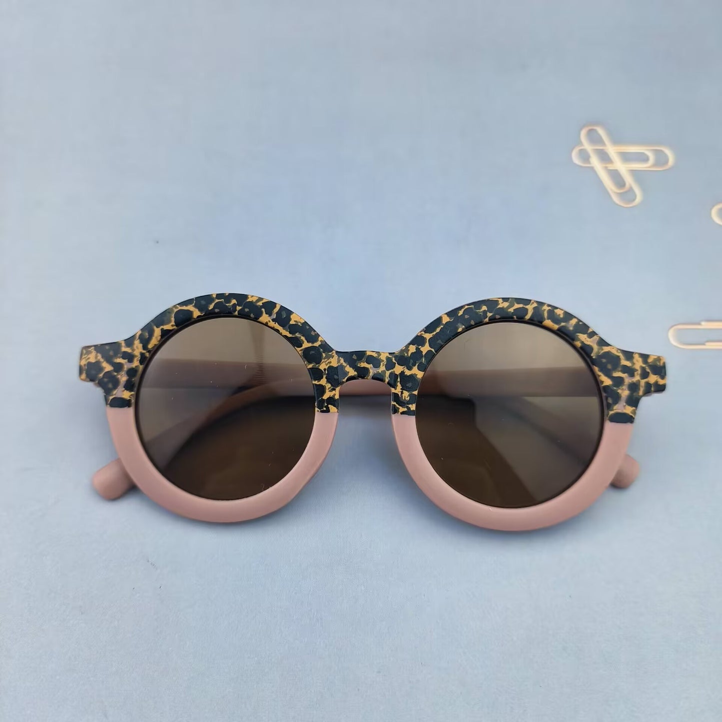 Fashion Boys And Girls Round Frame Sunglasses