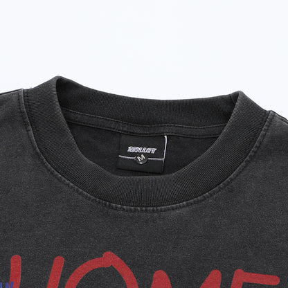 Men's American-style Printed Long-sleeved T-shirt