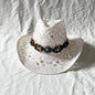Gem The Magic Aster Straw Hat Handmade Hollow Sun Shade