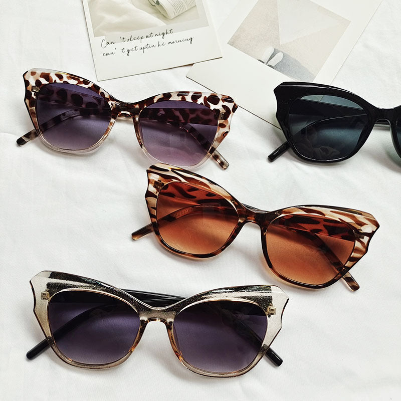 European And American Cat Eye Sun Glasses Jelly Color