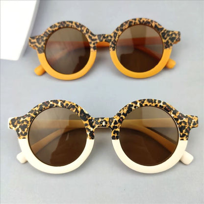 Fashion Boys And Girls Round Frame Sunglasses