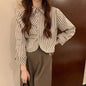 French White Shirt Women's Spring Design Sense Niche Shirt Temperament High Sense Chic Beautiful Short Long Sleeve Top