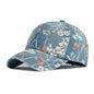 Denim National Advance Flower Printed All-matching Baseball Cap