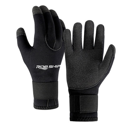 35MM Diving Mittens Wear-resistant Kevlar Titanium Coating Cold-proof Warm Non-slip Water Puncture-proof