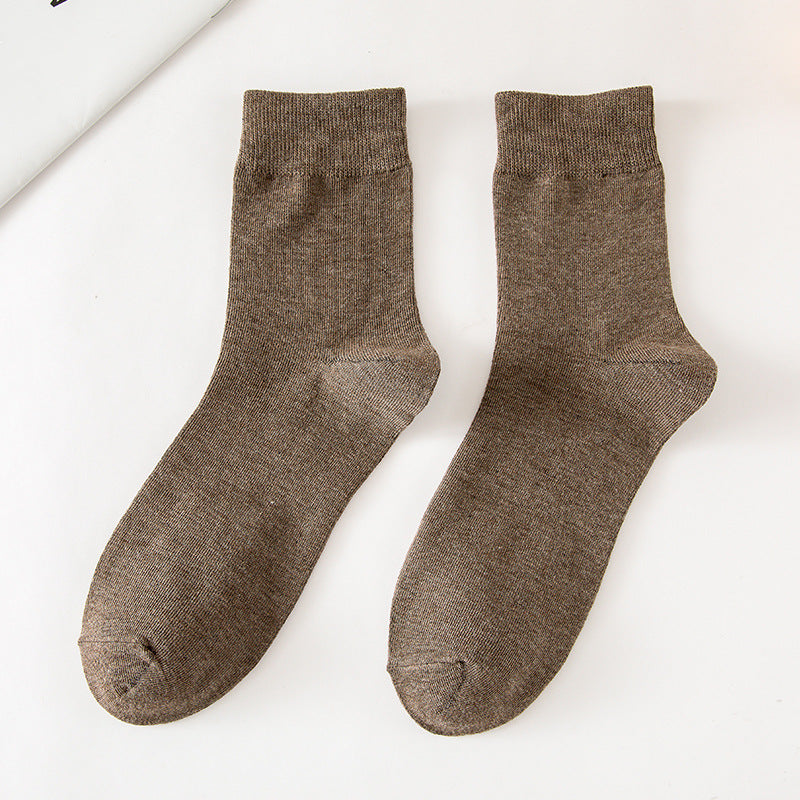 Tube Socks Autumn And Winter Solid Color