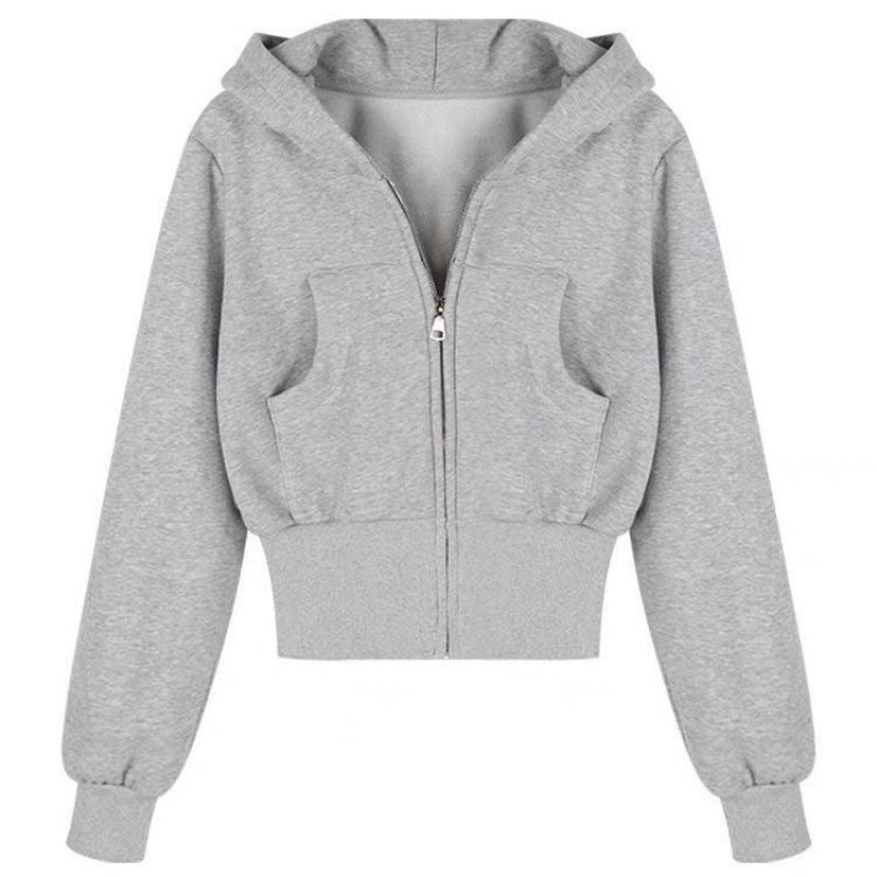 Long Sleeve Autumn And Winter Waist Trimming Coat Cardigan Top