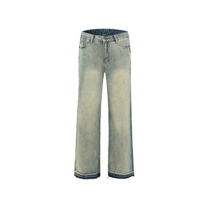 American Style Street Fashion High Street Personality Denim Trousers