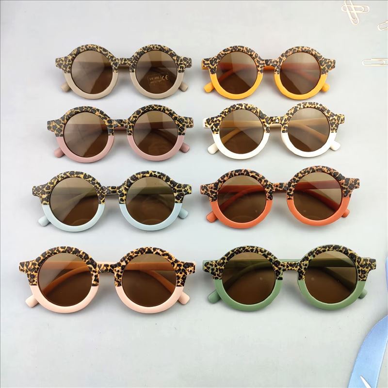 Fashion Boys And Girls Round Frame Sunglasses
