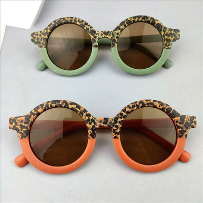 Fashion Boys And Girls Round Frame Sunglasses