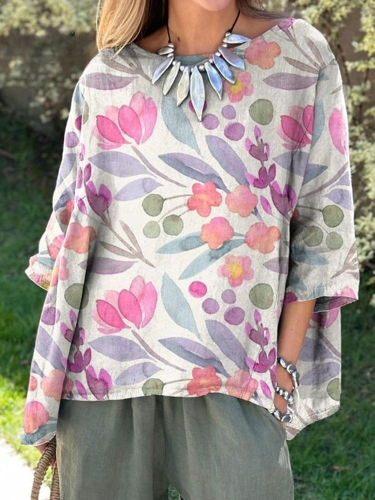 Women's 3D Printed Long Sleeved T-shirt