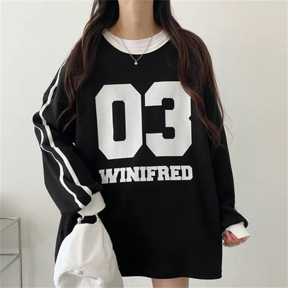 Round Neck Design Stitching Pullover And Fleece Sweater