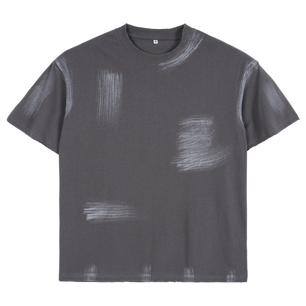 Washed-out Vintage Loose Cotton Fashion Men's T-shirt