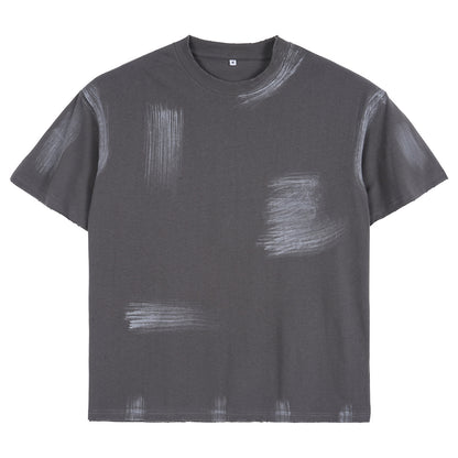 Washed-out Vintage Loose Cotton Fashion Men's T-shirt