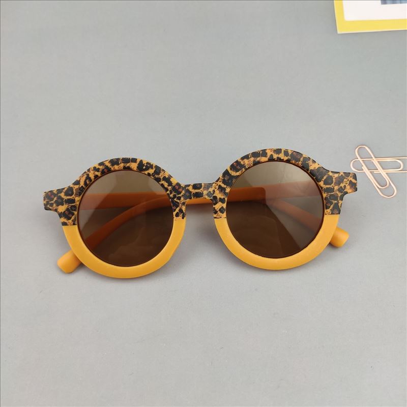 Fashion Boys And Girls Round Frame Sunglasses