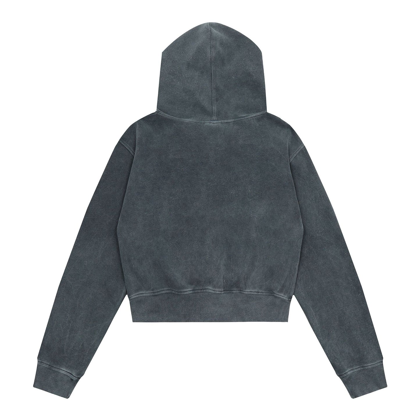 Retro Personalized Distressed Zipper Cardigan Hoodie