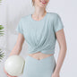 Two-way Sports T-shirt Yoga Clothes Cool Feeling Breathable Workout Top