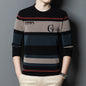 Straight Long Sleeve Casual Round Neck Men's Clothing