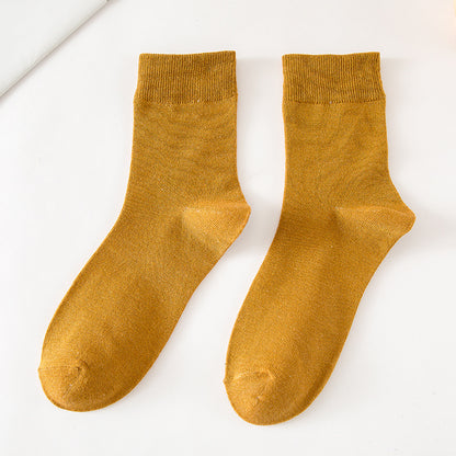 Tube Socks Autumn And Winter Solid Color