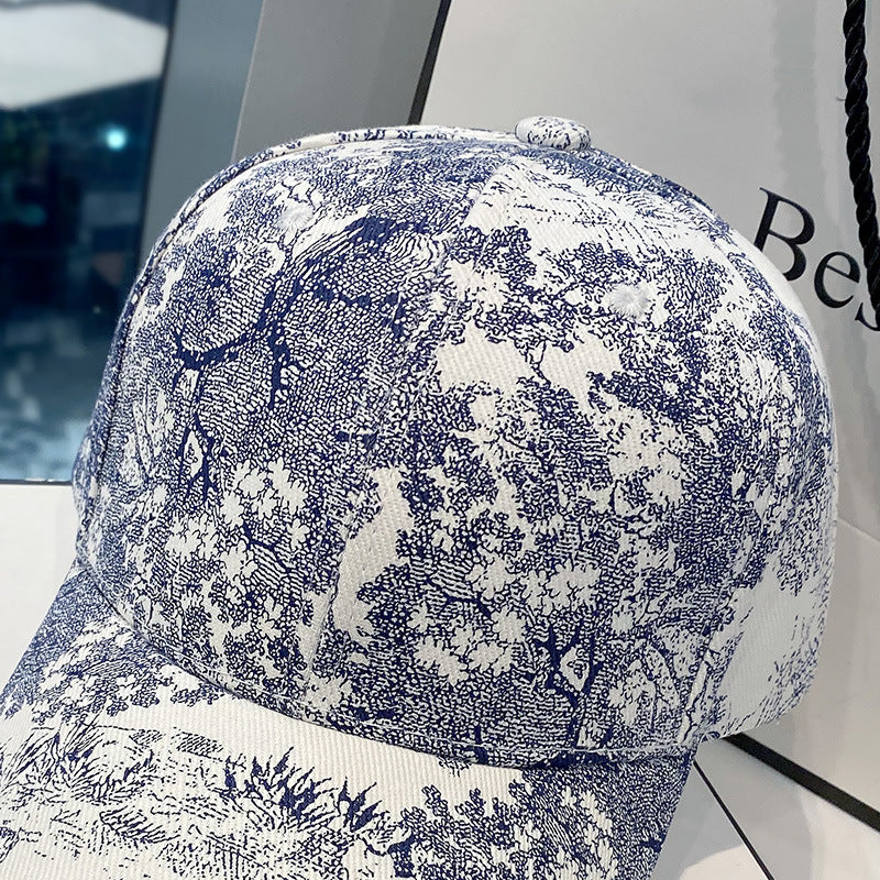 Baseball All-matching Printed Peaked Cap