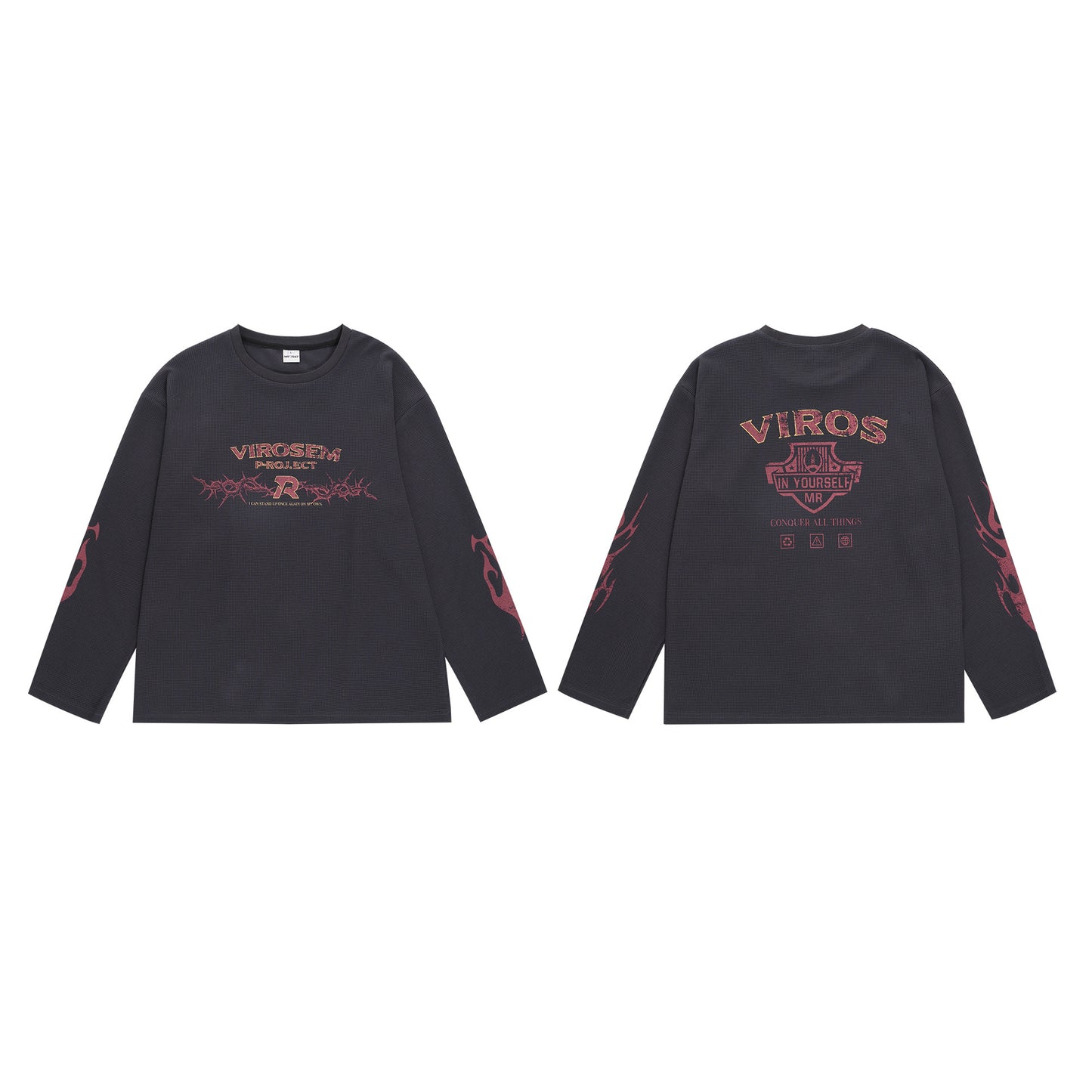 American Vintage Street Trendy Loose All-match Long-sleeved T-shirt