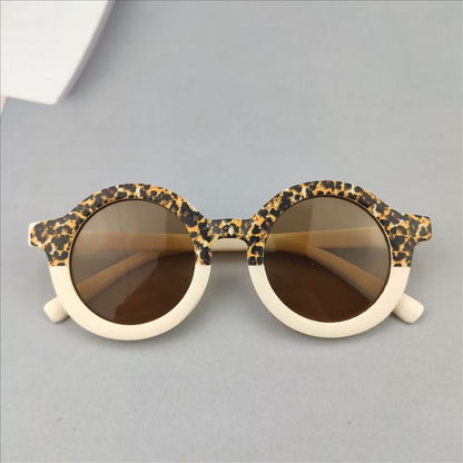Fashion Boys And Girls Round Frame Sunglasses