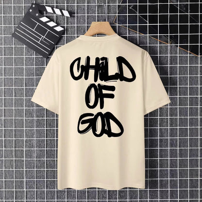 Personality Letter Pattern Oversized T-shirt Men