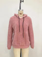 Fashion Tops Women's Double-sided Velvet Solid Color Hooded Pullover Sweater