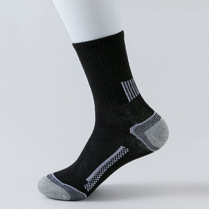 Stripe Sports Long Socks Sweat-absorbent, Comfortable And Breathable