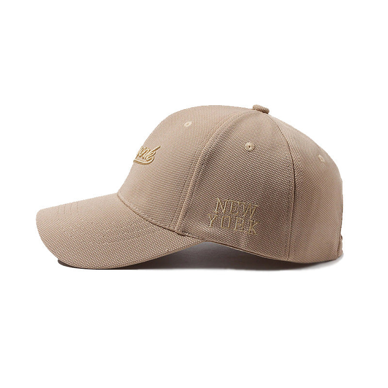 Hard Crown Baseball Cap Men's And Women's Embroidered Letters