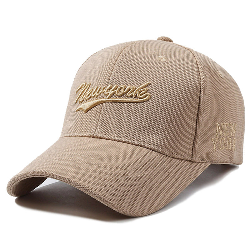 Hard Crown Baseball Cap Men's And Women's Embroidered Letters
