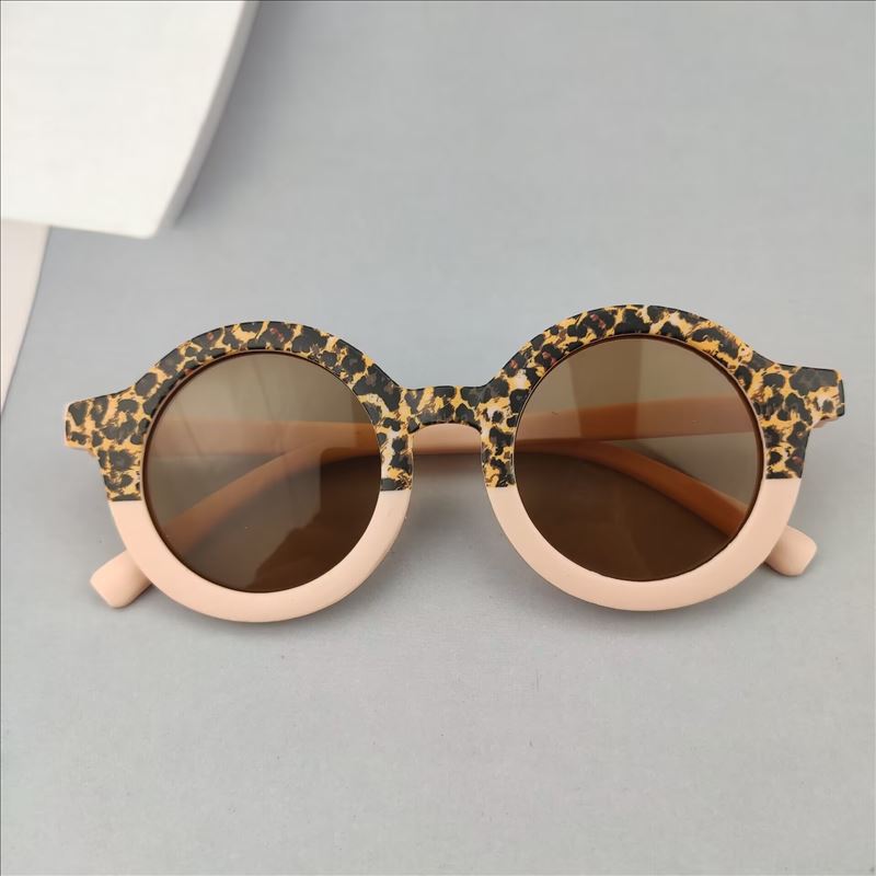 Fashion Boys And Girls Round Frame Sunglasses