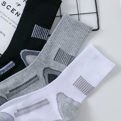 Stripe Sports Long Socks Sweat-absorbent, Comfortable And Breathable