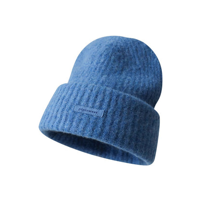 Girls Loose Design Woolen Cap Slimming Face-looking Small Warm Hat