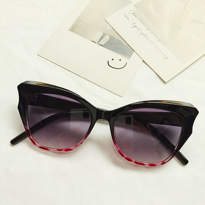 European And American Cat Eye Sun Glasses Jelly Color