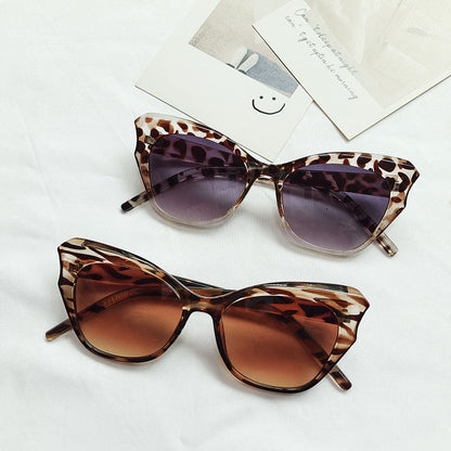 European And American Cat Eye Sun Glasses Jelly Color