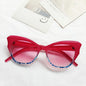 European And American Cat Eye Sun Glasses Jelly Color