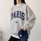 Shirt Fleece Printed Long-sleeved Letter Sweater