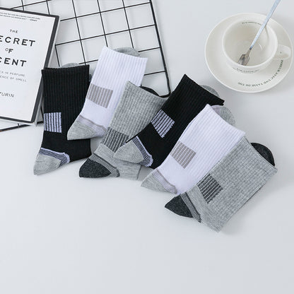 Stripe Sports Long Socks Sweat-absorbent, Comfortable And Breathable