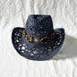Gem The Magic Aster Straw Hat Handmade Hollow Sun Shade