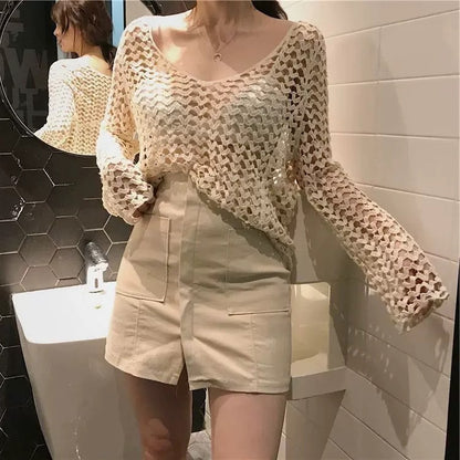Chic Sweet And Spicy Sexy Sun Protection Sweater